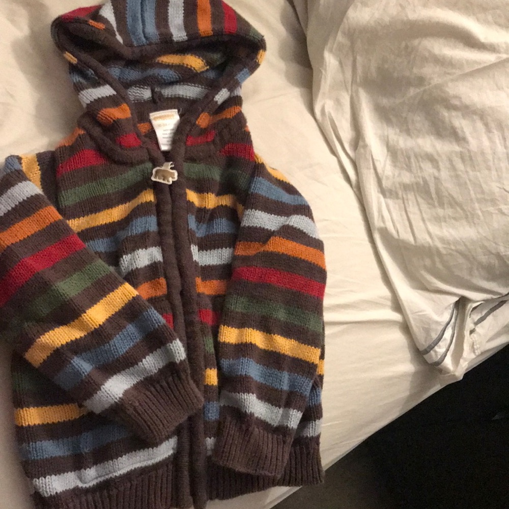 Gymboree boys knit hoodie EUC